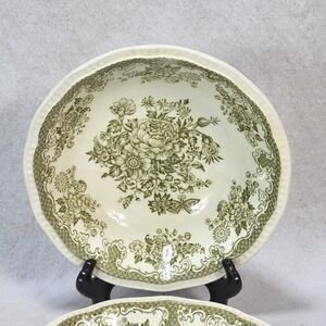 Kensington Balmoral 1801 Staffordshire Ironstone England Set 2 Bowls 6.5"